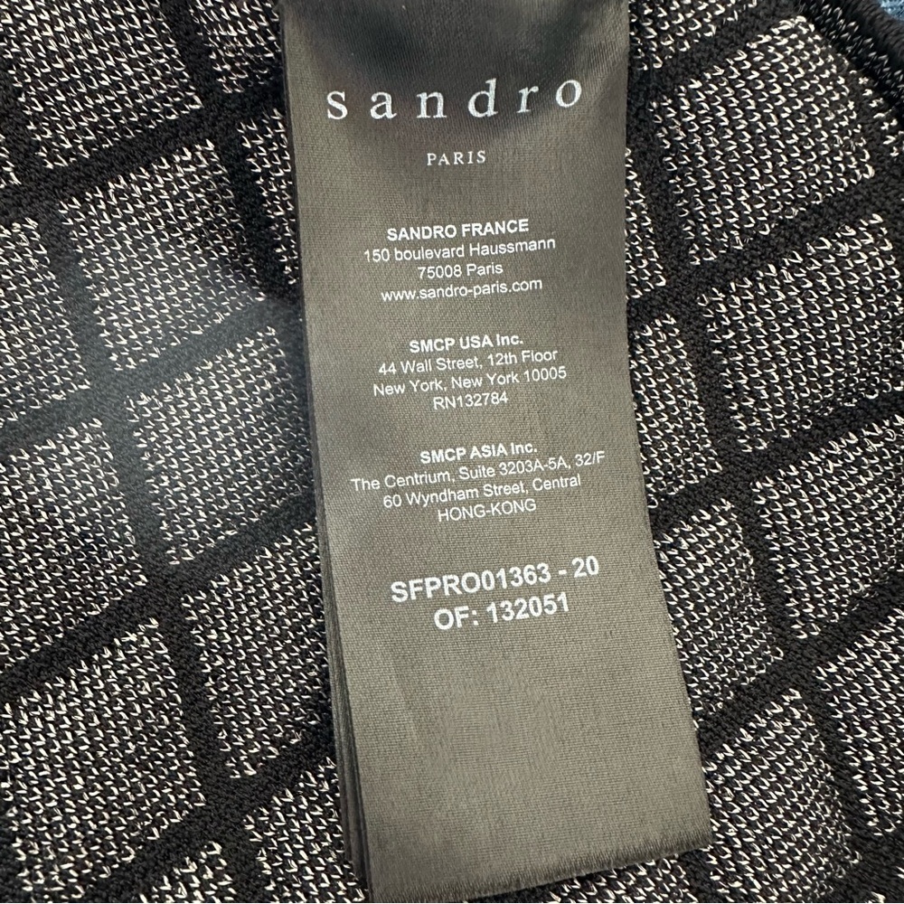 Sandro paris many quilted lurex knit dress - Picture 8 of 13